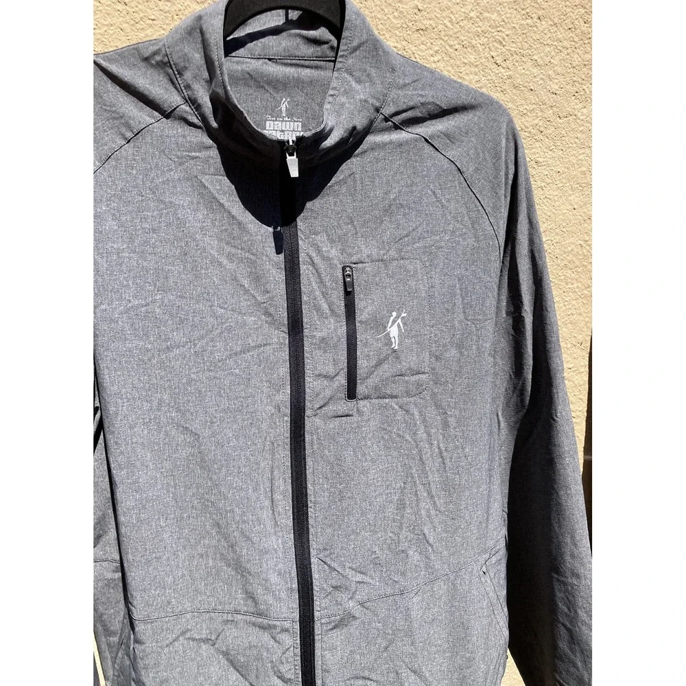 Men's Toes on the Nose Jacket Gray Full-Zip Dawn Patrol L Poly Beach Surf UPF
